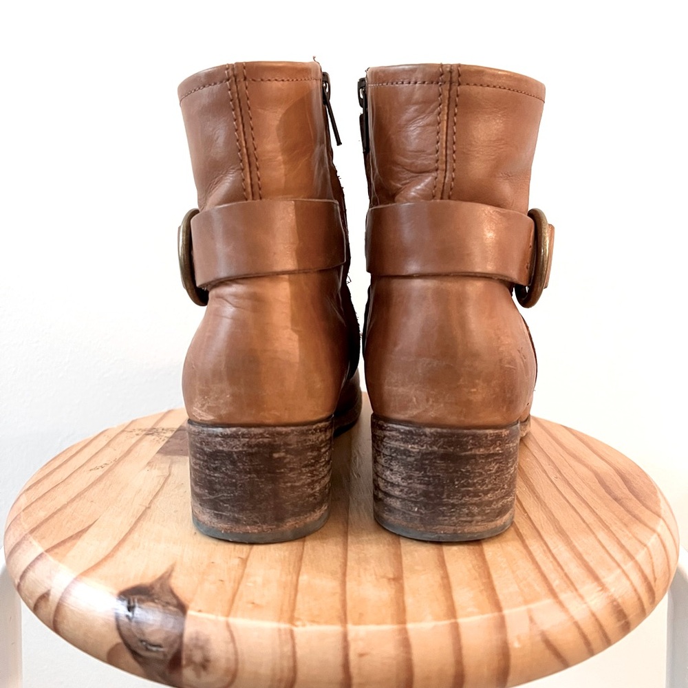 Frye Brown Leather Ankle Boots - Picture 4 of 6